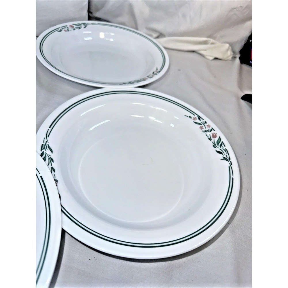 Vintage Set Of 4 Corelle Rosemarie Pattern Soup Bowls EVC - Picture 3 of 7